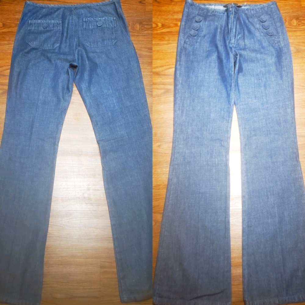 Marc Jacobs Mid to High Rise Wide Leg Jeans